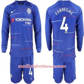 Maillot/Tenue Chelsea Cesc Fabregas 4 Enfant Domicile 2018/2019 Manche Longue
